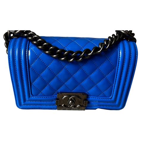 chanel boy bag small blue|Chanel le boy bag yupoo.